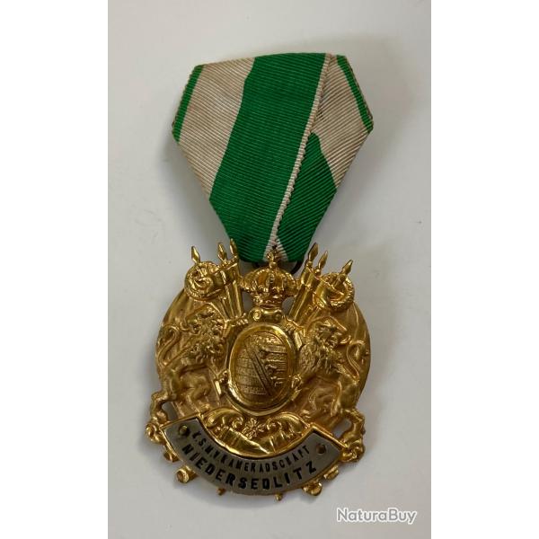 Allemagne (Royaume de Saxe) : Mdaille d'association d'anciens combattants SchsischerMilitrVereins