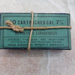 Cartouches pour Révolver Lefaucheux 7mm