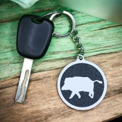 porte clé sanglier chasse nature
