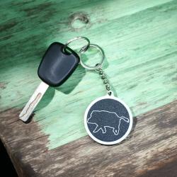porte clé sanglier silhouette chasse nature