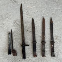 Lot de baïonnettes