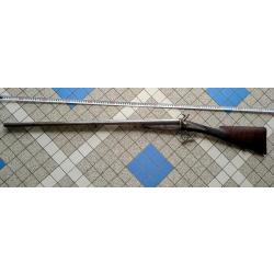 Fusil de chasse juxtaposé à broche.