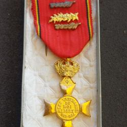 RARE : médaille Belge WW1 Croix des Vétérans du Roi Albert 1er 1909-1934