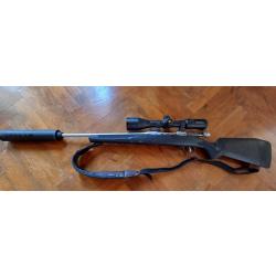 Carabine Savage 110 calibre 243 + lunette Nikko Stirling Octa 2-16x50 + silencieux Sonic Ghost 50