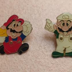 PINS SEGA NINTENDO MARIO BROS LOT DE 2 PERSONNAGES