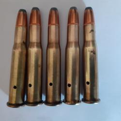 5 cartouches 30/30 winchester   RP  Neutralisées percage et  amorces percutes