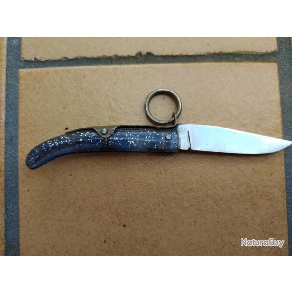 COUTEAU MINI CANIF ANCIEN FORME VENDETTA MANCHE A PAILLETTE