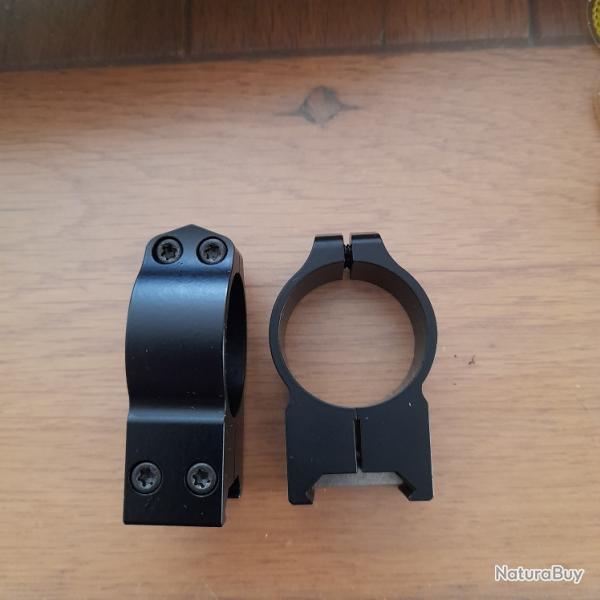 1 paire de colliers warne acier diametre 30 mm hauteur bh 9 mm