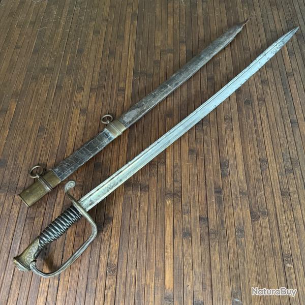 SABRE 1845 D'ADJUDANT D'INFANTERIE FRANAIS