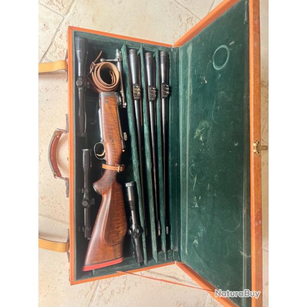 Rare carabine BRNO ZKK 602 Take Down combo 8x68s / 375 H&H / 458 win