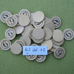 42  rondelles  carton  ou  neutres  No  6