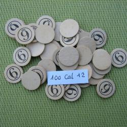 100 rondelles  carton  ou  neutres  No  6