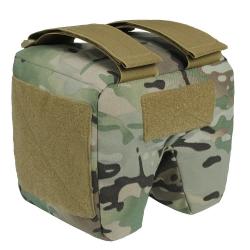 Support de Tir Tactique Rempli Sac Repose Fusil Stable Nylon Cordura pour Chasse et Tir Camouflage