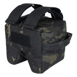 Support de Tir Tactique Rempli Sac Repose Fusil Stable Nylon Cordura pour Chasse et Tir Cam/Noir