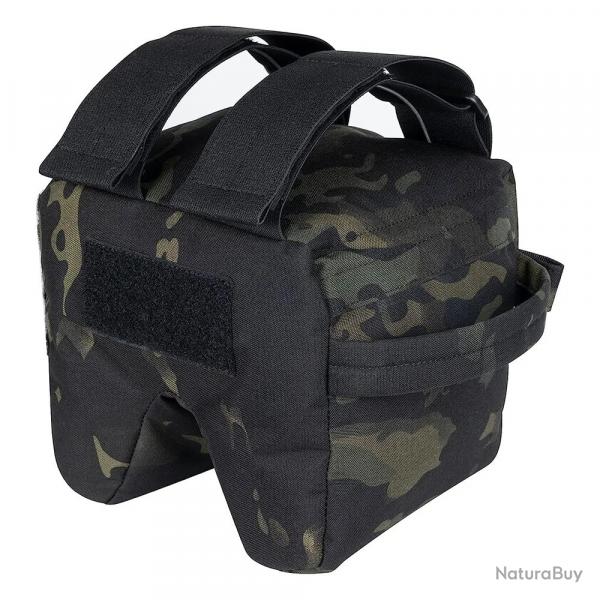 Support de Tir Tactique Rempli Sac Repose Fusil Stable Nylon Cordura pour Chasse et Tir Cam/Noir
