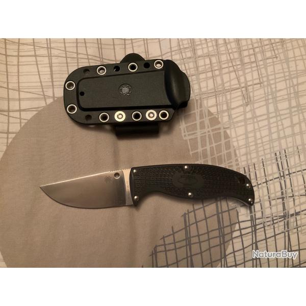 VEND COUTEAU DROIT SPYDERCO ENUFF LEF KNIFE.