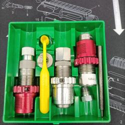 Jeu d'outils Lee 90509 cal. 9x19mm Parar + Jeu de 3 bagues de verrouillage pour Bushing LEE