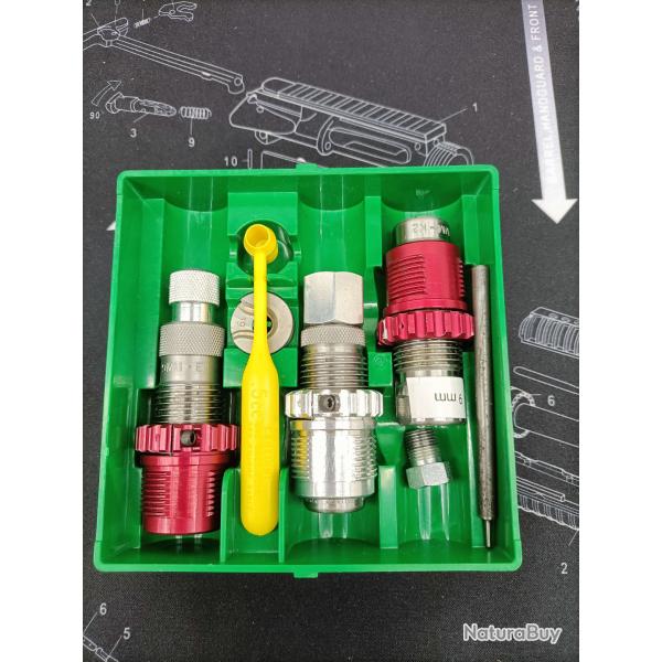 Jeu d'outils Lee 90509 cal. 9x19mm Parar + Jeu de 3 bagues de verrouillage pour Bushing LEE
