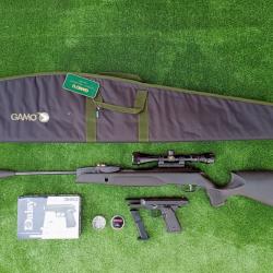 PACK15 LASER  ! Gamo Swarm Magnum 5,5 mm IGT PRO 10X Gen3i + Lun. 3-9X40 19,9 j. + Kit  Puiss. 34 J.