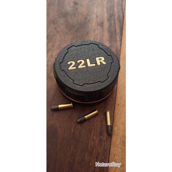 Bote  munitions 22LR noire et dore. tanche robuste dsign, Tikka Rossi CZ Feinwerkbau