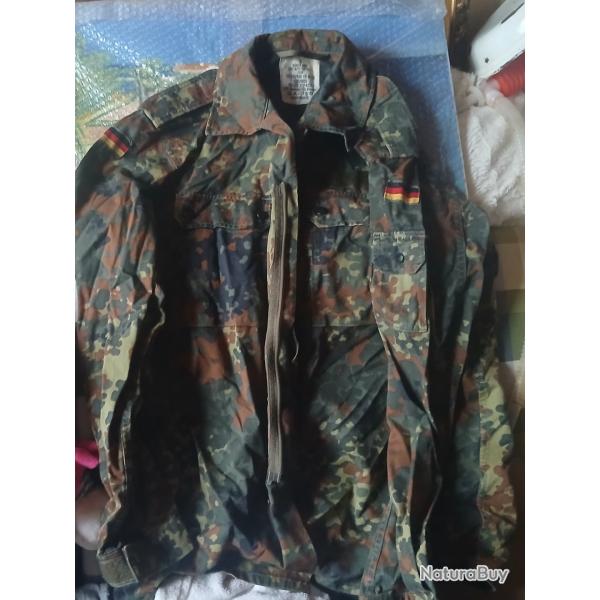 VESTE CAMOUFLE MILITAIRE ARME ALLEMANDE taille L