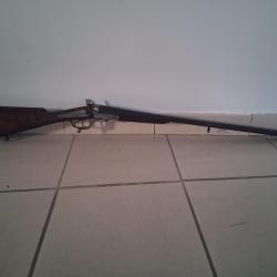Fusil cal 17 juxtaposé a broche ext