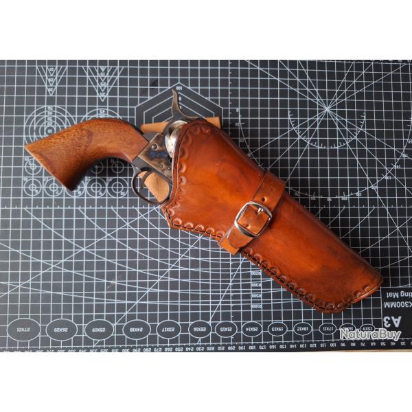 Holster western cross draw droitier