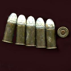 Lot de 6 cartouches .320 Revolver BullDog - marque Braun et Bloem - 1 sans prix de réserve