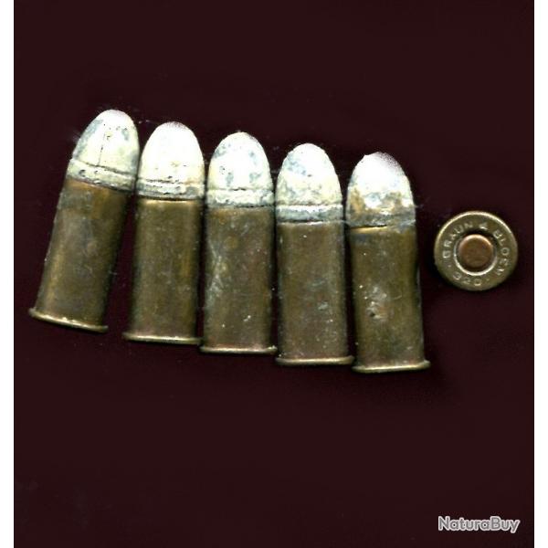 Lot de 6 cartouches .320 Revolver BullDog - marque Braun et Bloem - 1 sans prix de rserve