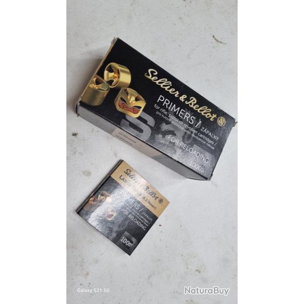 1000 amorces Large Rifle SELLIER & BELLOT