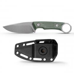 Couteau Vosteed Fullback Green Lame Acier Nitro-V SW Manche Micarta Etui Kydex VOSD0302