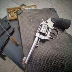 Colt New Police Chromé 1903 avec Petite Valise D'époque