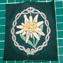 EDELWEISS ALLEMAND TROUPES DE MONTAGNES , AUTHENTIQUE WW2, 39/45