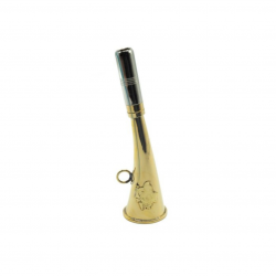 Corne d'appel laiton de 16 cm décor sanglier - JANUEL