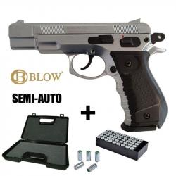 PISTOLET A BLANC BLOW C75 - 9MM PAK Chrome mat