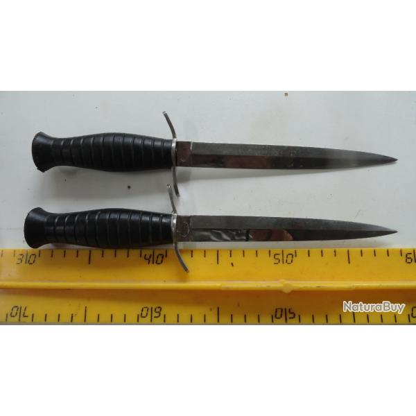 Lot de 2 "couteau volant"sans fourreau