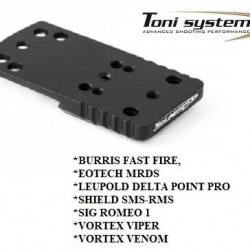 Embase TONI SYSTEM (type A) VORTEX - BURRIS - LEUPOLD - SIG pour CZ P10C - P10F