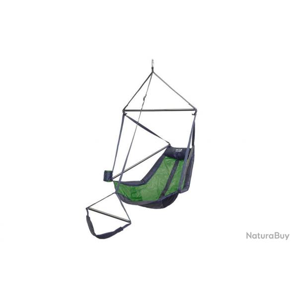 LOUNGER Chaise suspendue - Verte / Grise
