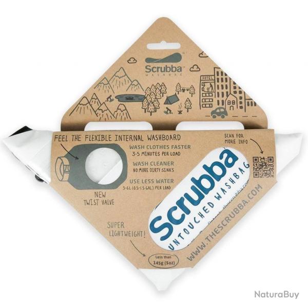 SUBBA sac de lavage format poche, lger et coresponsable - Blanc