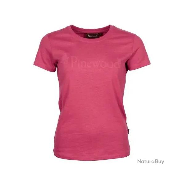 T-shirt Pinewood Outdoor Life Femme Rose - XL
