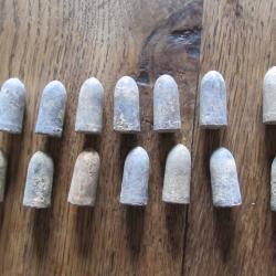 balles 11 mm plomb chassepot originales lot 2