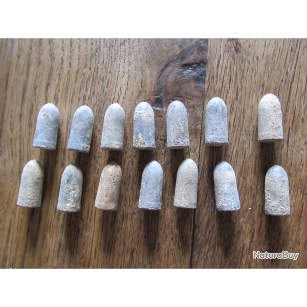 balles 11 mm plomb chassepot originales lot 2