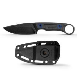 Couteau Vosteed Fullback Black Lame Acier Nitro-V BLK Manche Micarta Etui Kydex VOSD0301