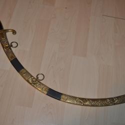 Sabre à l'orientale d'officier des mamelouks empire lame signée Klingenthal richement décoré