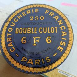 Cartoucherie française 143 bosquette double culot 6mm et 24bosquette double charge balle ogivale