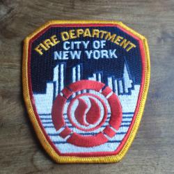 écusson brodé fire departement city new york