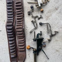 Outils de rechargement anciens et cartouchières