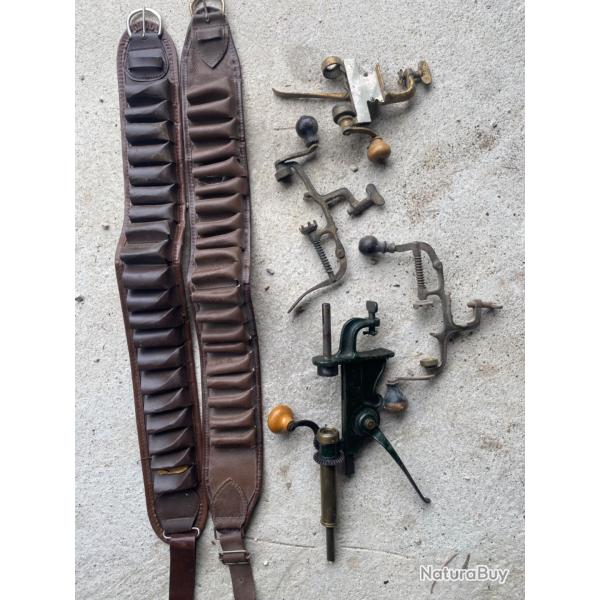 Outils de rechargement anciens et cartouchires