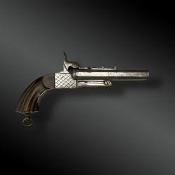 PISTOLET à coffre - Espagne ? - XIXème siècle