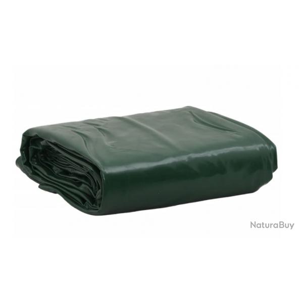 Bche verte 1x2,5 m en toile PVC - 650 g/m pour protection toutes saisons